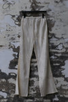 Mutedance 24 autumn and winter loose silk cashmere flower dyed trousers MD-MD24FW50-hoary